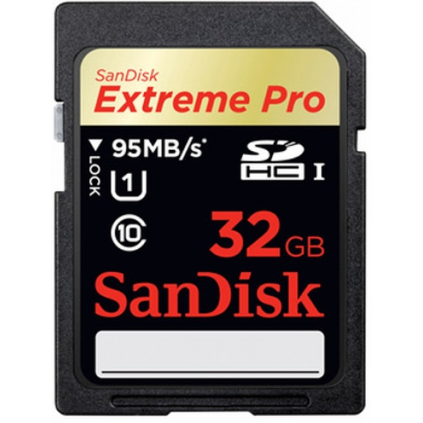 Карта пам'яті SanDisk 32 ГБ SDHC C10 UHS-I U3 R95 МБ/с 4К Extreme Pro